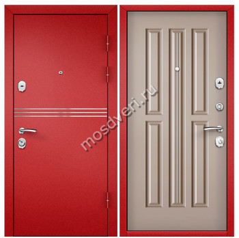 Красная входная дверь в квартиру KVD-20 - купить от производителя Мосдвери Красная входная дверь в квартиру KVD-20